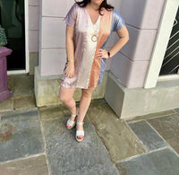 Entro - LEOPARD PRINT VNECK DRESS