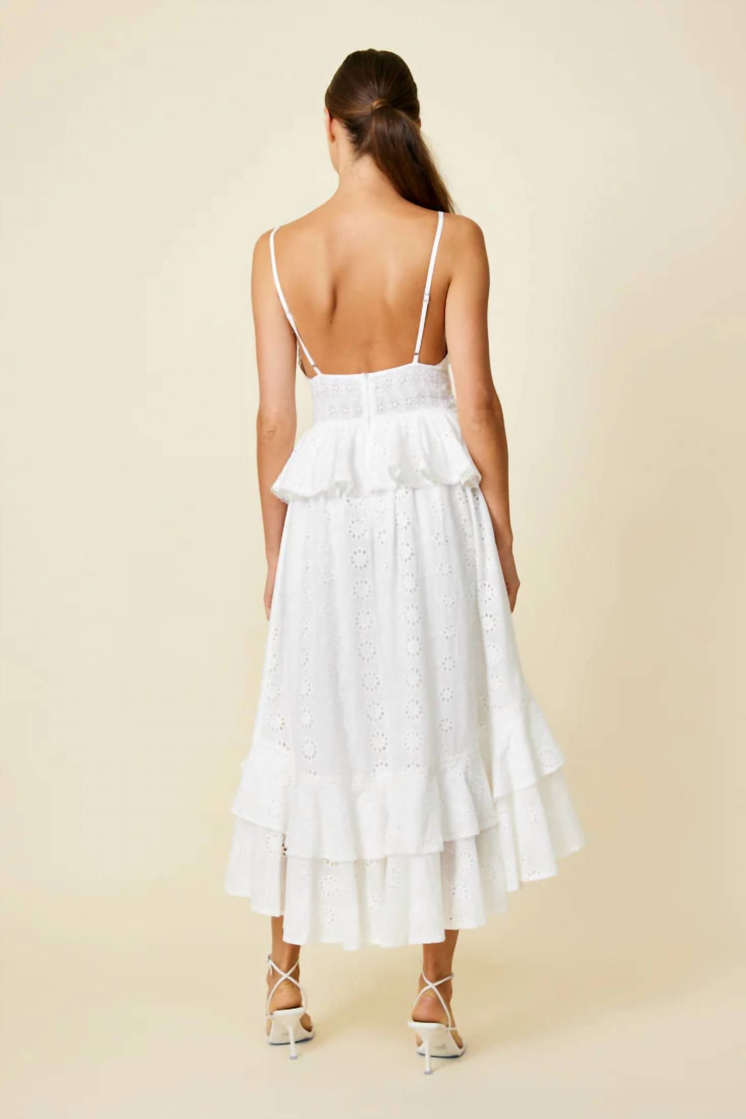 Lotus Eyelet Maxi Dress
