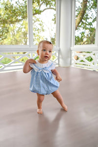 Mint Magnolia - Baby Girl's Charlotte Scalloped Bubble Onesie