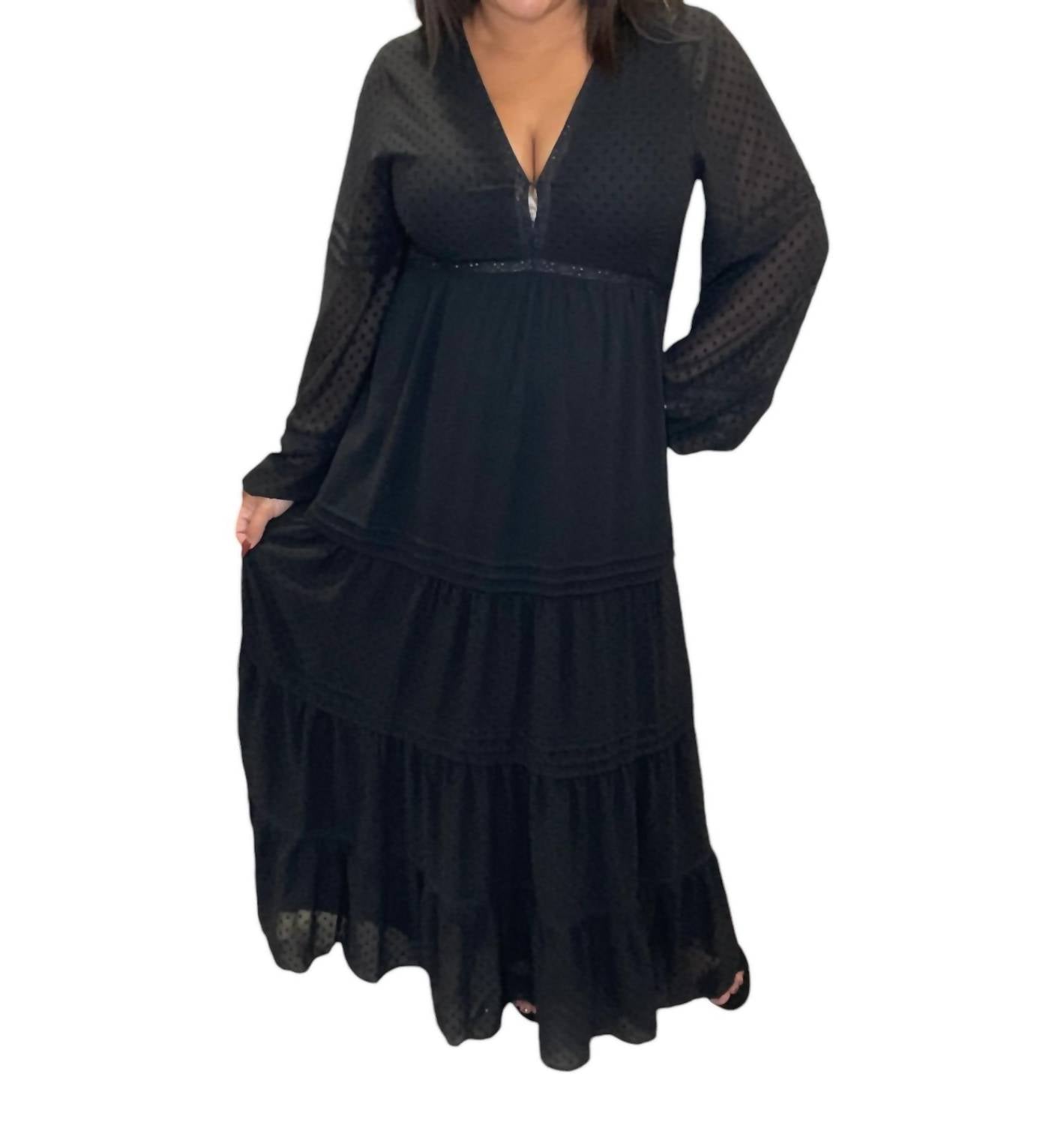 Saltwater Luxe - Swiss Dot Maxi Dress