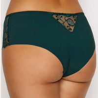 Simone Perele Lumineuse Lace Boyshort in blue - women's intimate - detail view