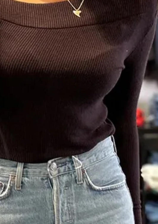 Michael Lauren - Maples Long Sleeve One Shoulder Top