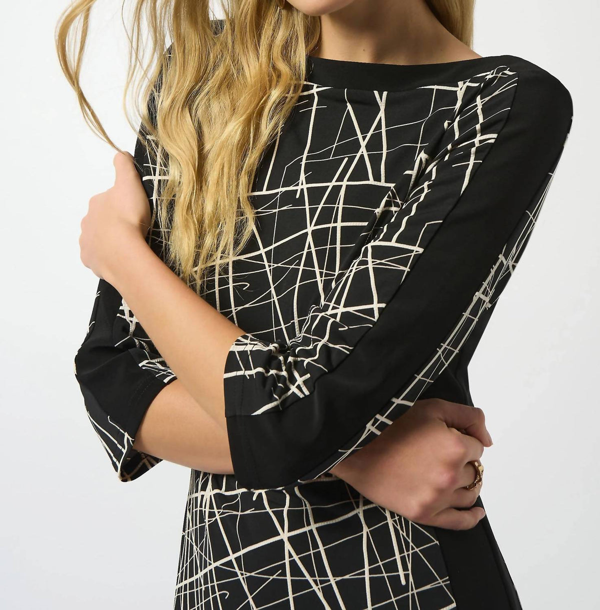 Joseph Ribkoff - Abstract Lines Sheath Dress