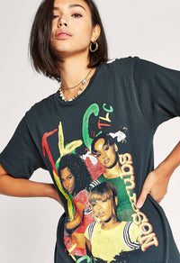 DAYDREAMER TLC No Scrubs Tee in vintage black - women's t-shirt - alternate view