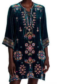 Johnny Was - velvet tie front kimono dress