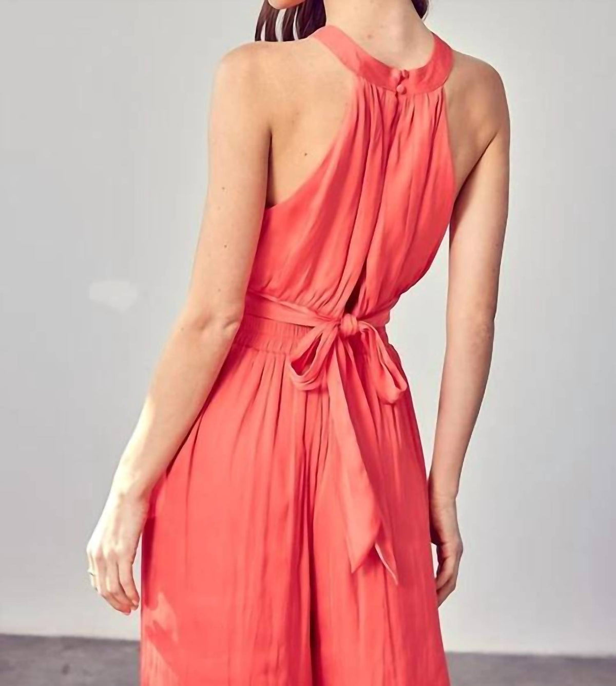 Do+Be - Overlap Pleated Back Tie Top