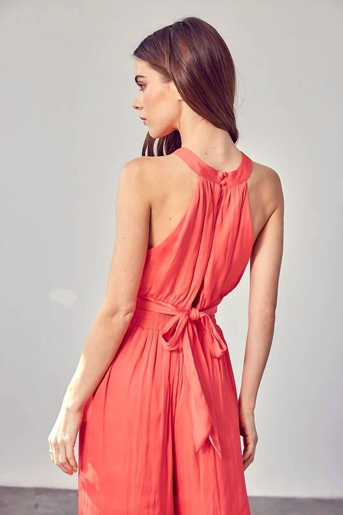 Do+Be - Overlap Pleated Back Tie Top