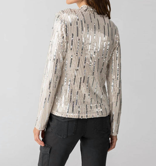 Sanctuary - Sequin Mock Top