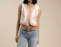 Sendero Provisions Co. Frontier Vest in vintage white - women's jacket