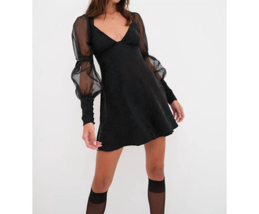For Love & Lemons - Gabrielle Puff Sleeve Mini Dress
