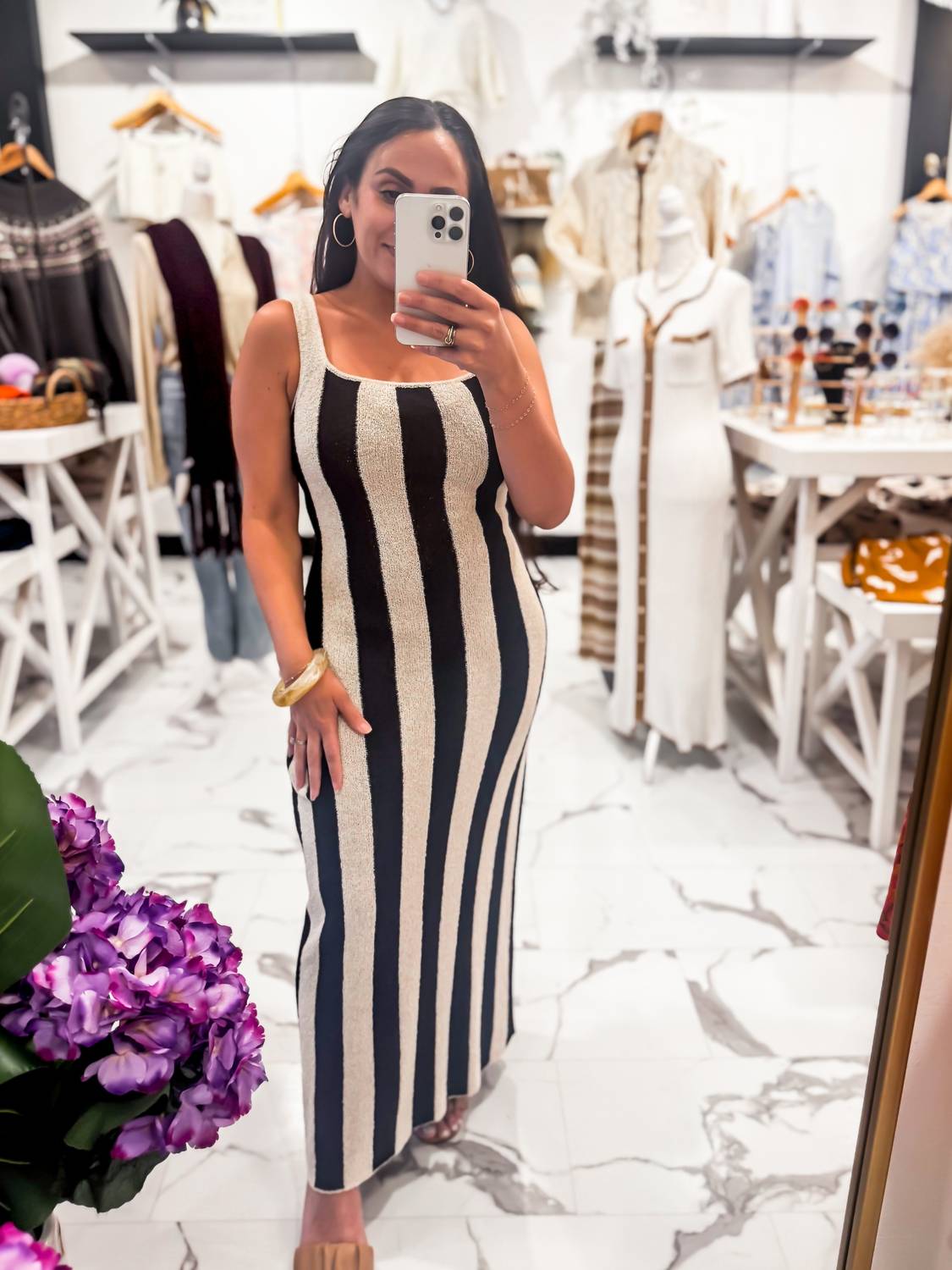 Able - Women's Straightforward Stripe Maxi Dress