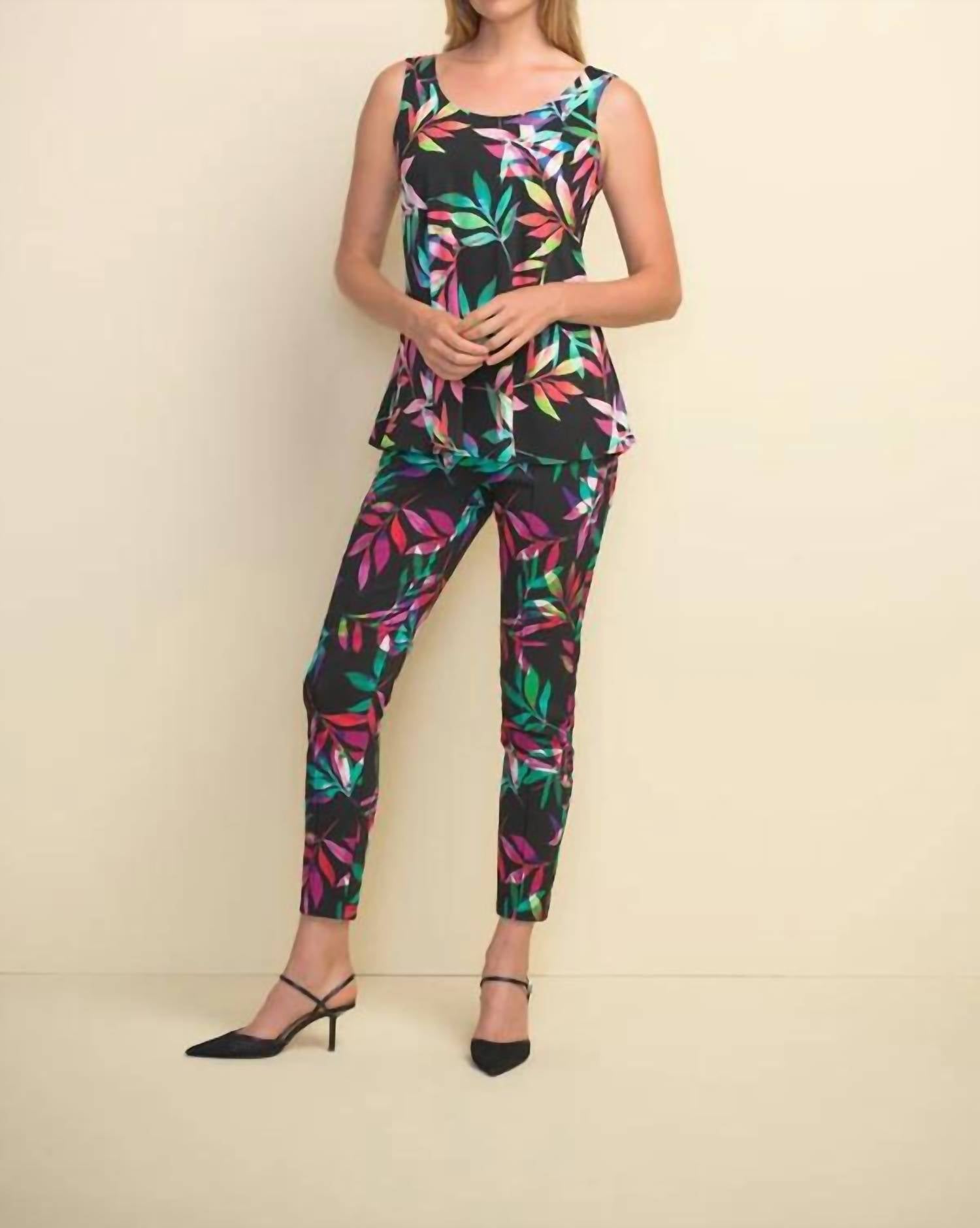 Joseph Ribkoff - Front Seam Print Pant