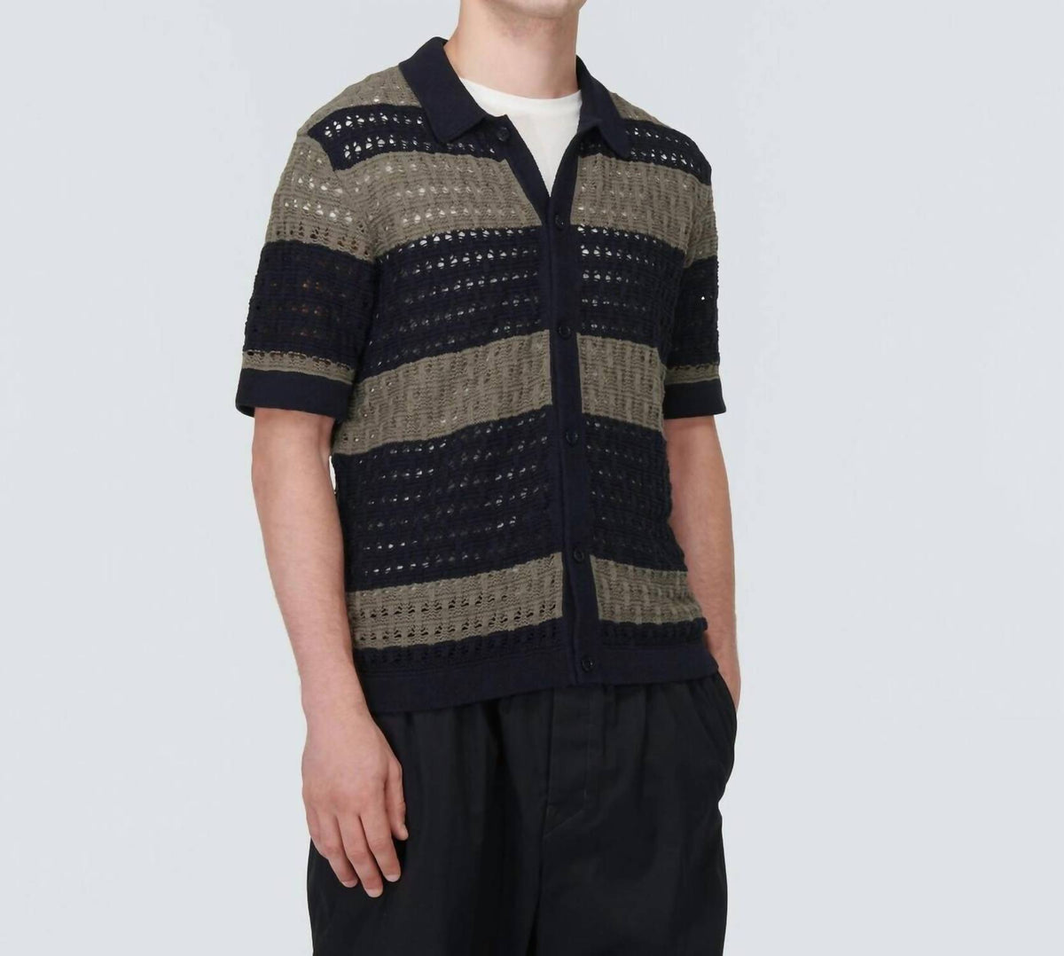 Orlebar Brown - Fabien Crochet Cotton And Linen Shirt