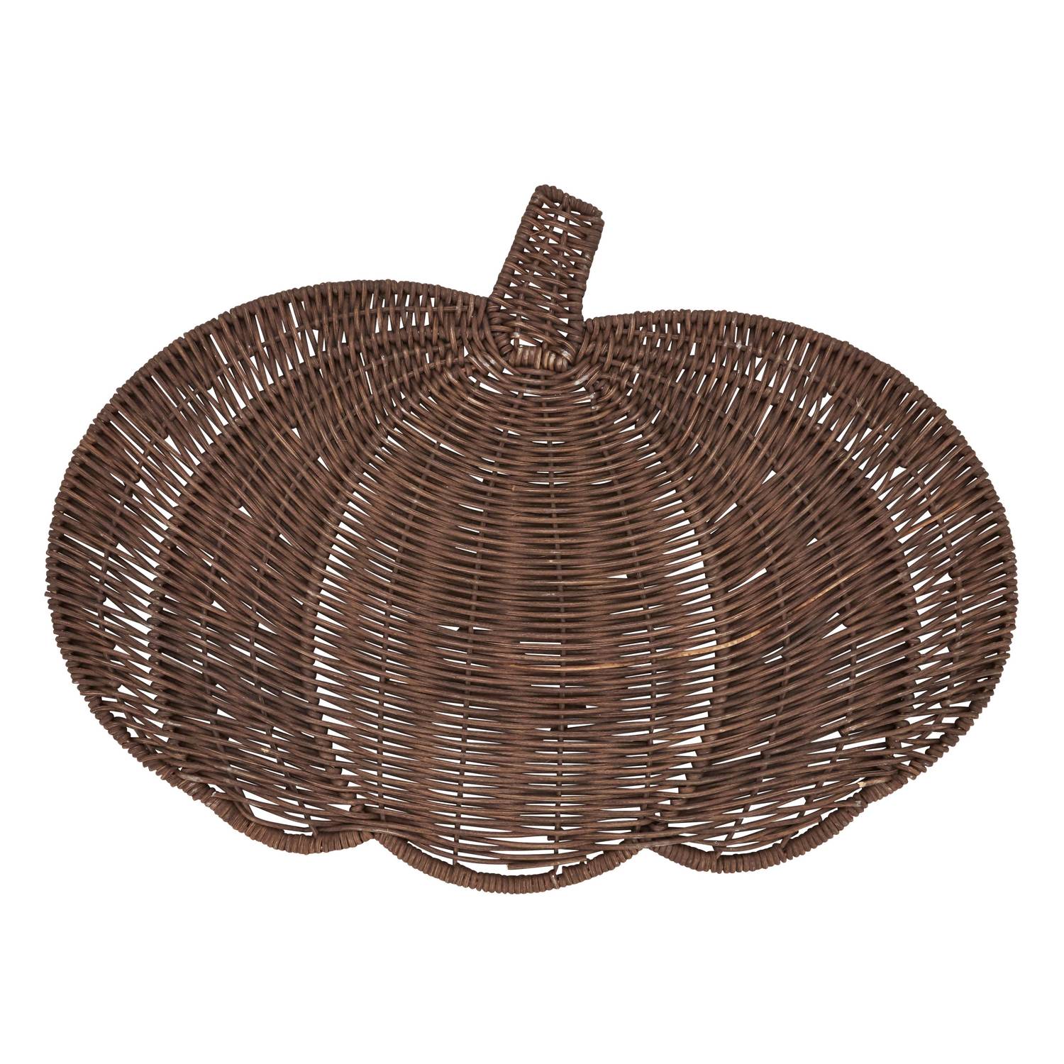 Saro Lifestyle - Fall Harvest Rattan Pumpkin Placemat - Set of 4
