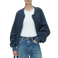CLOSED Women's Bomber Jacket in smokey blue - women's jacket