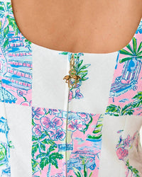 Lilly Pulitzer Dee Stretch Maxi Shift Dress in multi sunny dee patch engineered woven - women's dress - view 7