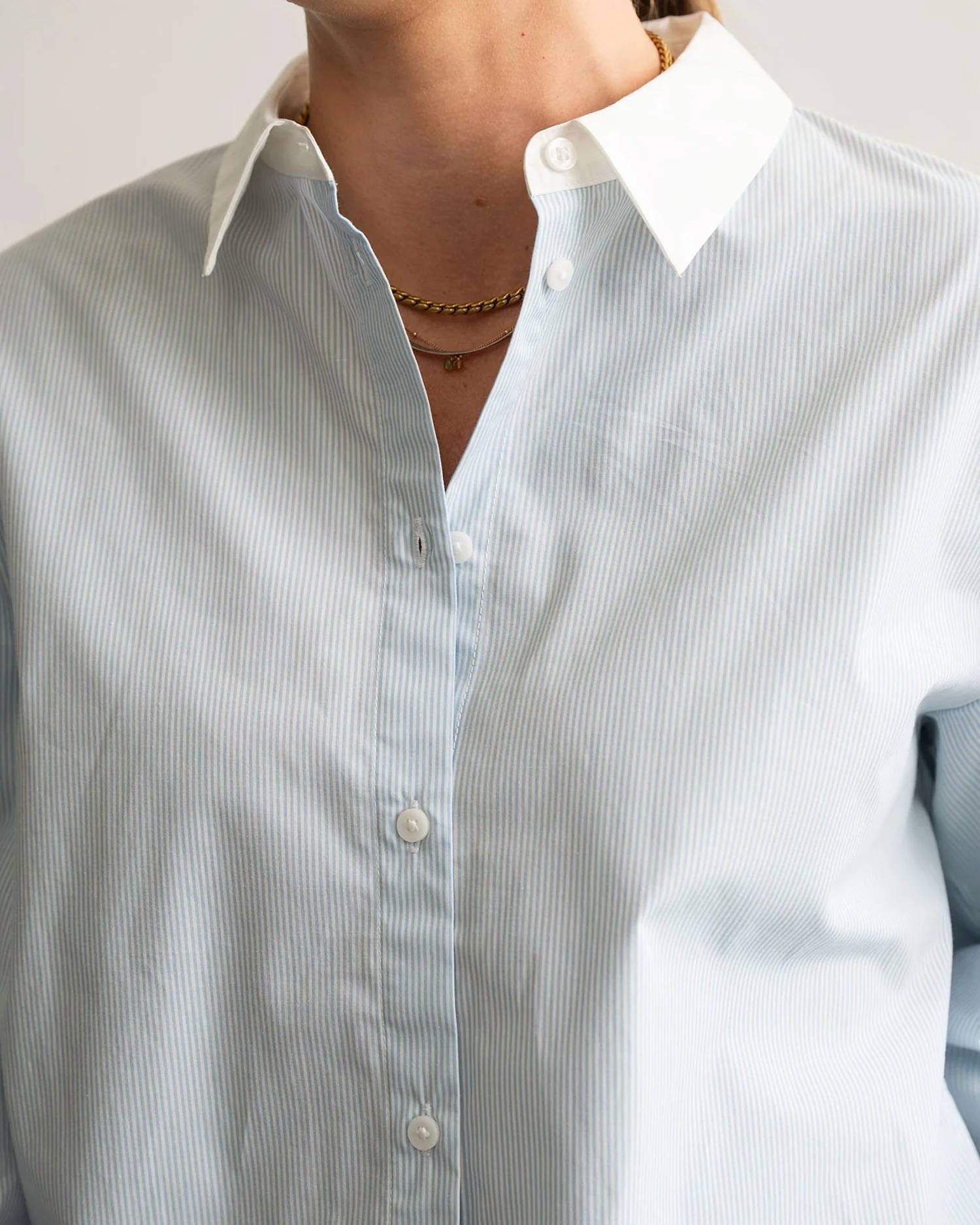 Ichi - Two Tone Button Up Shirt