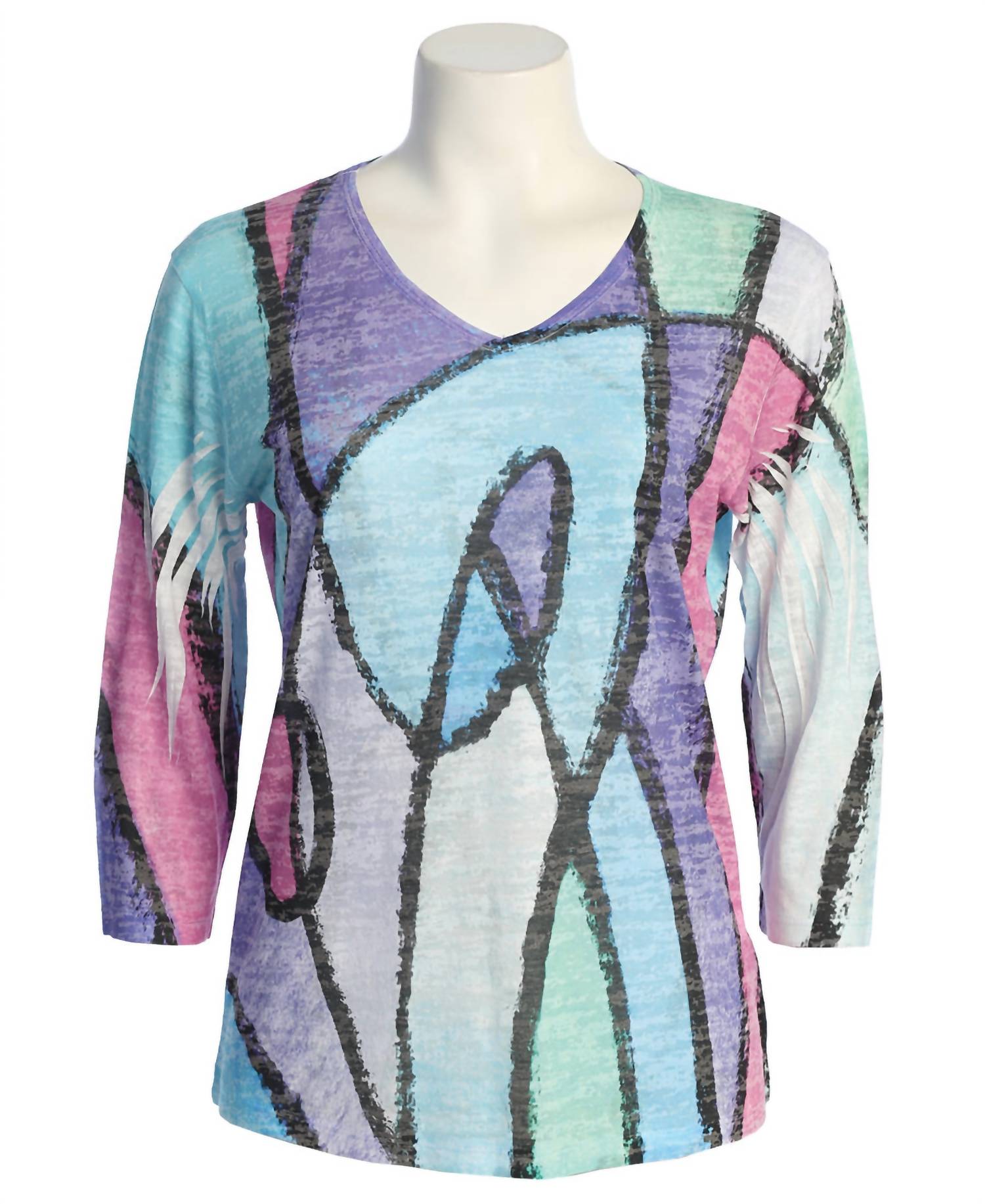 Jess & Jane - Women's Sonata Burnout Sublimation Top