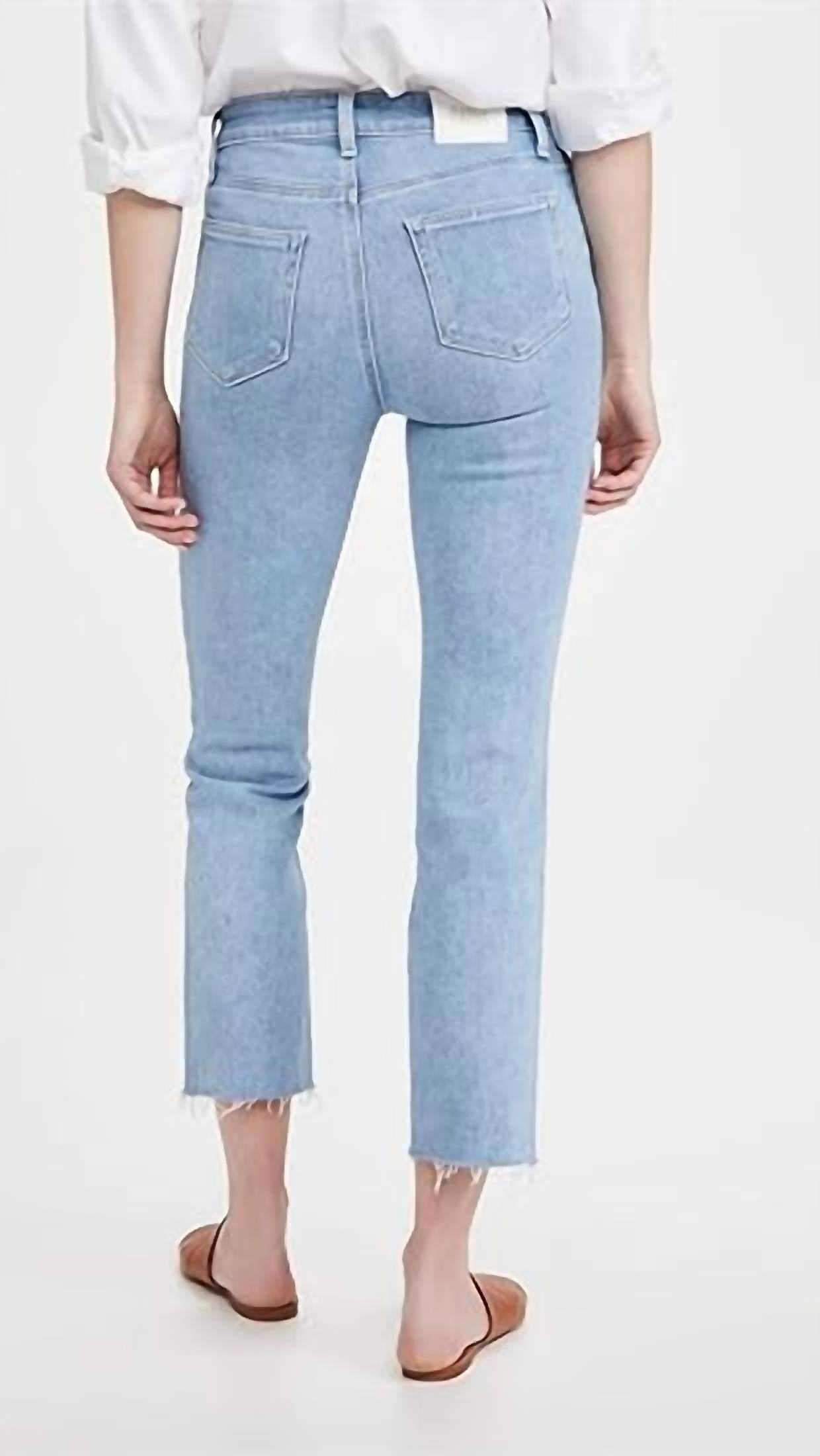 Paige - Cindy Straight Leg High Rise Jeans