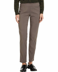 Elliott Lauren - Control Stretch Pull-on Ankle Pants With Back Slit