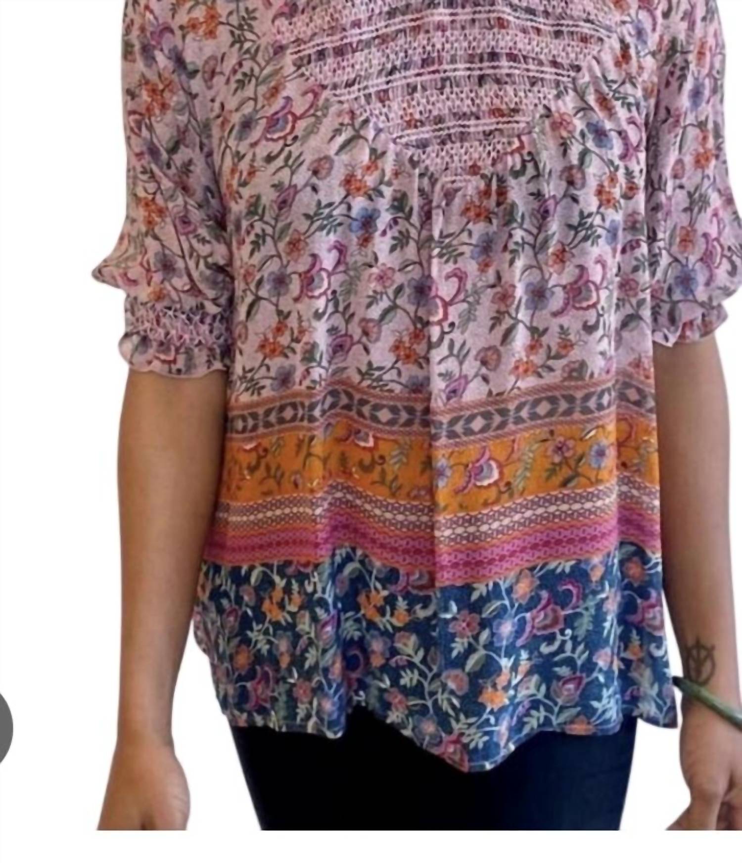 Johnny Was - Ode Smocked Top