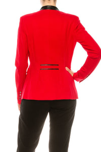 Peter Nygard - Long Sleeve Button Front Blazer