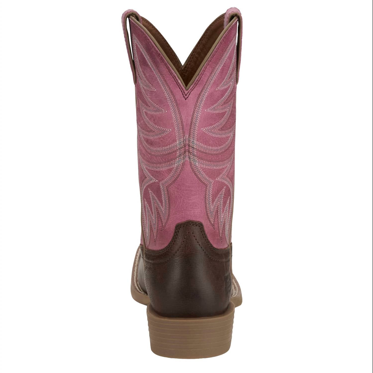 Justin Women's Buffalo Vamp Buffalo Top Cowgirl Boot - Medium in brown pink - women's shoe - view 4