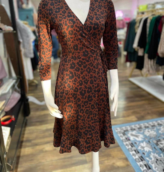 Gilli - Curvy Burgundy floral dress