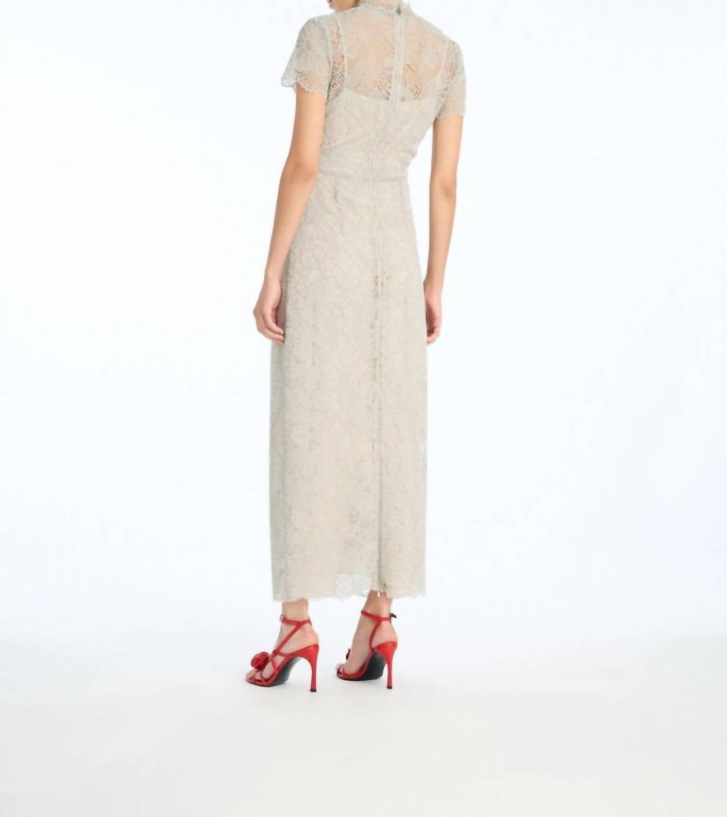 Rotate - Lace Long Midi Dress