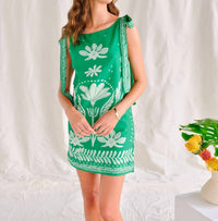 SAYLOR Cedar Mini Dress in green - women's dress