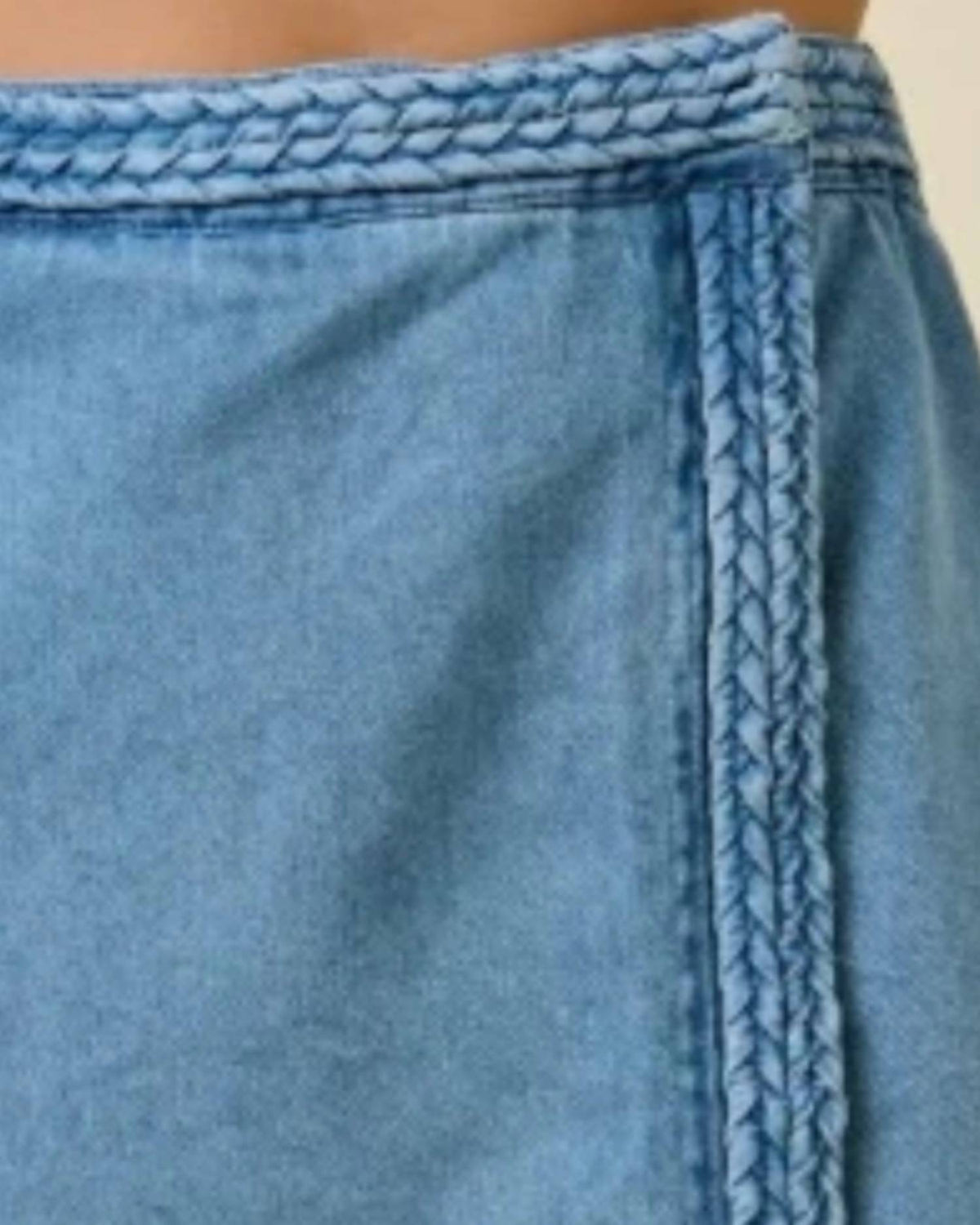 Day + Moon - Parker Asymmetrical Wrap Denim Skort