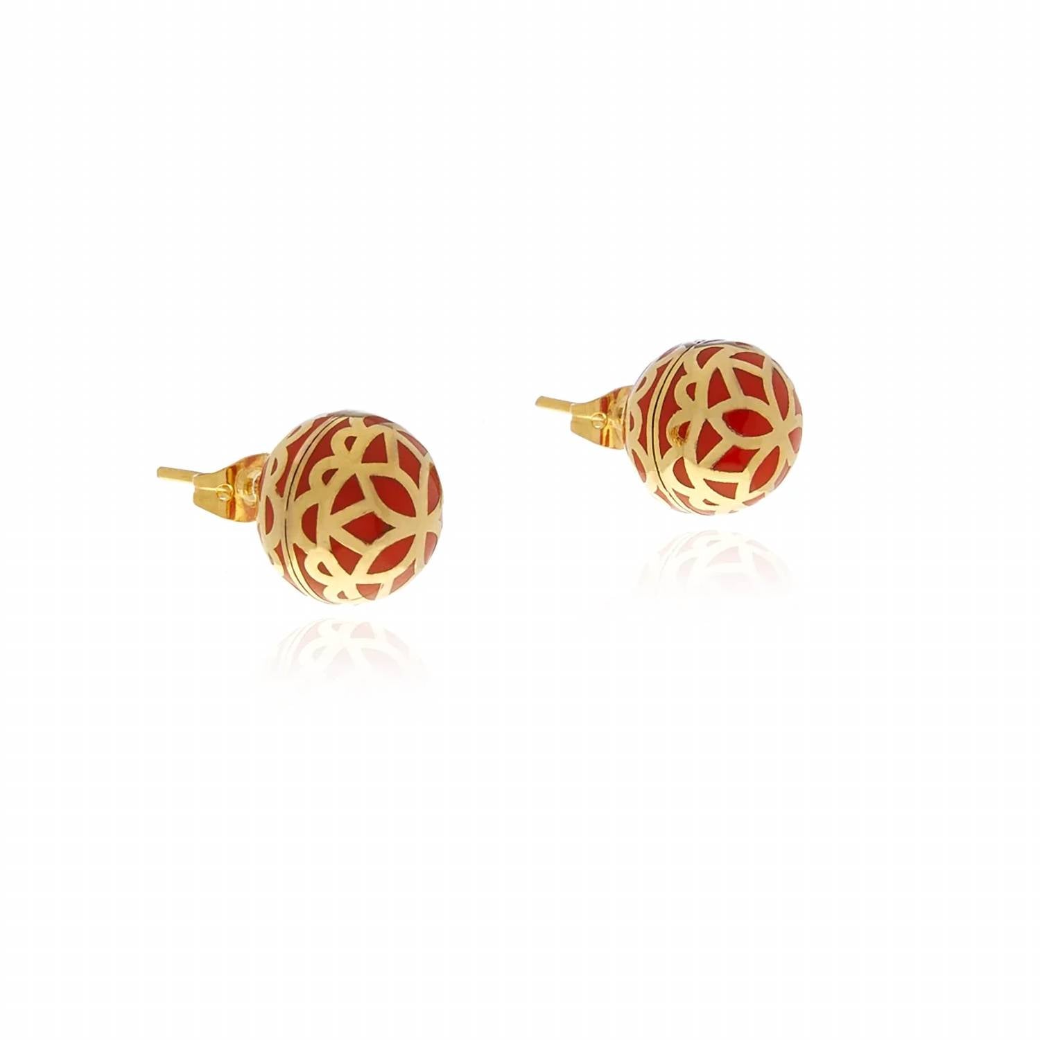 Georgina Jewelry - Women's Signature Flower Sphere Carmelina Small Earrings