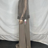 Marsoni by Colors Women’s Jeweled Cape Gown in mink - women's dress - detail view