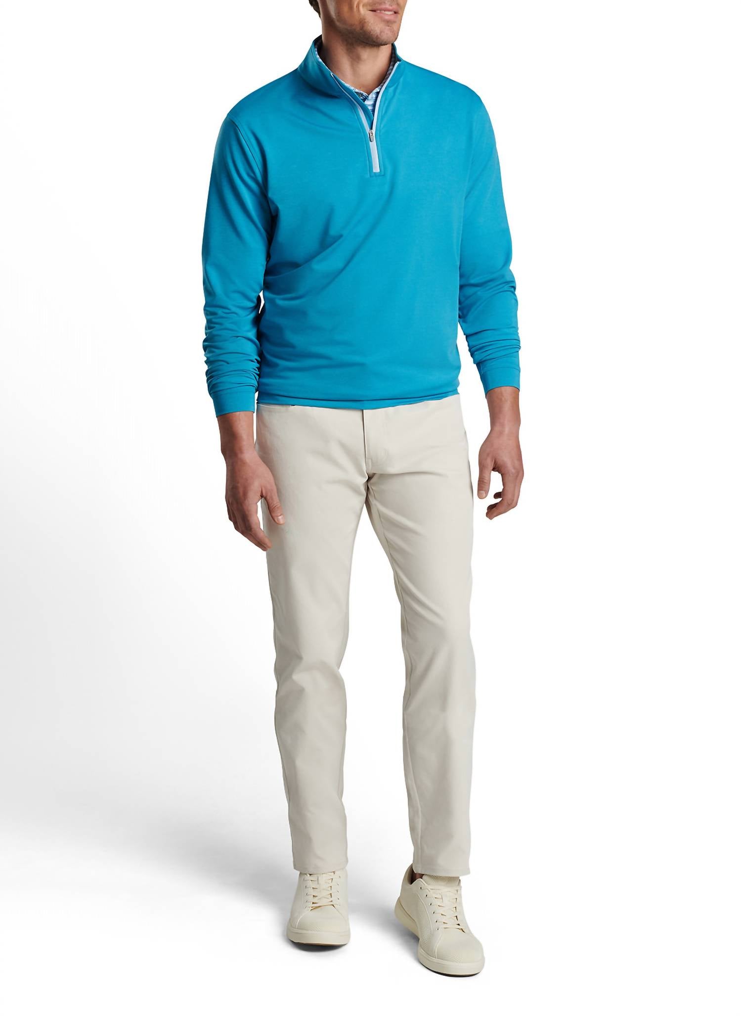 Peter Millar - Perth Performance Melange Quarter-zip Sweater