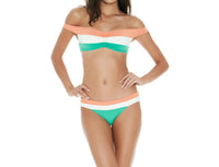 L*Space - Color Block Ziggy Bikini Top