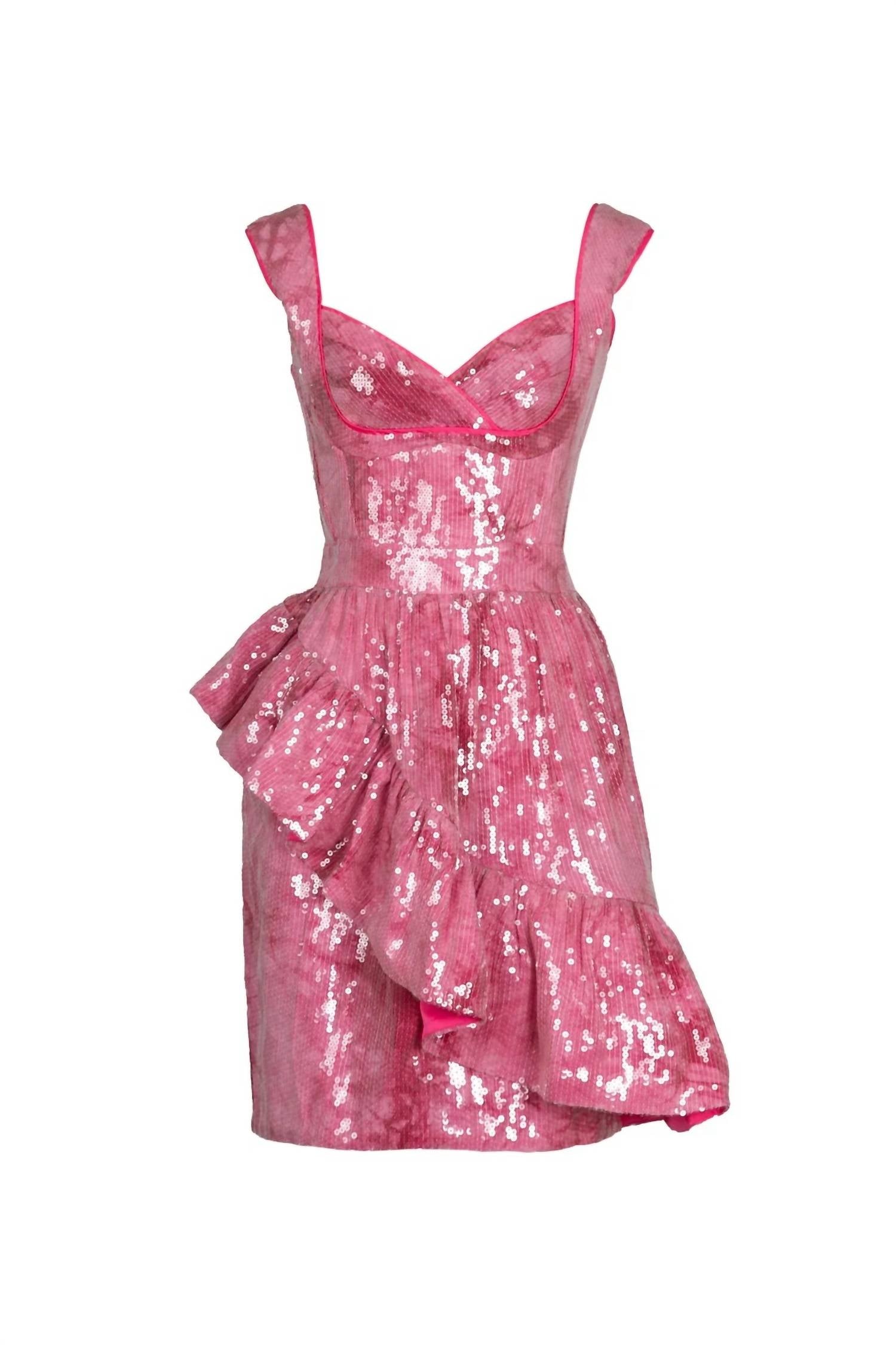 CELiA B Nova Mini Dress in pink - women's dress - detail view