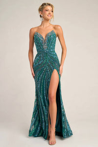 Portia&Scarlett - Ps26418c Strapless Embellished Gown