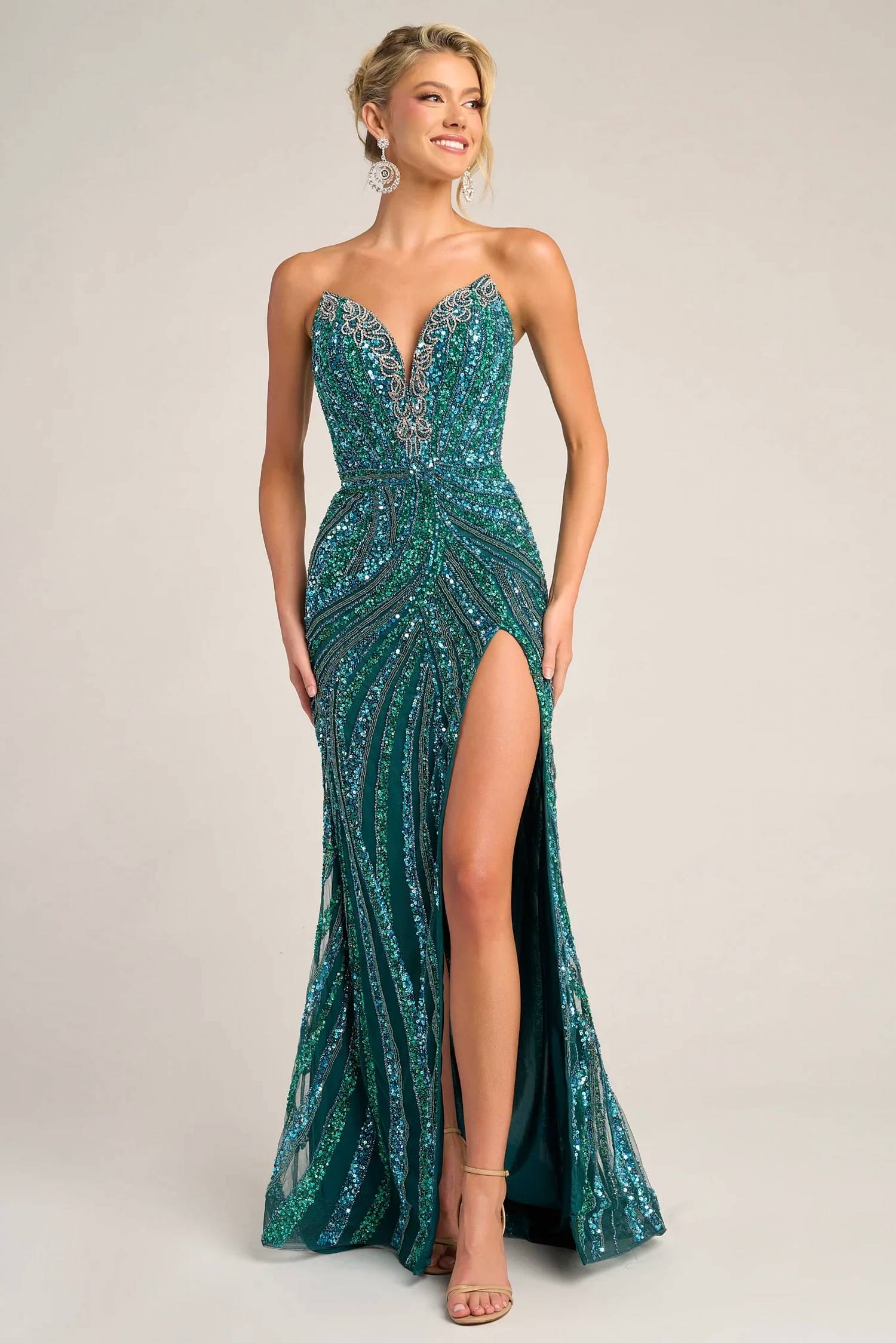 Portia&Scarlett - Ps26418c Strapless Embellished Gown