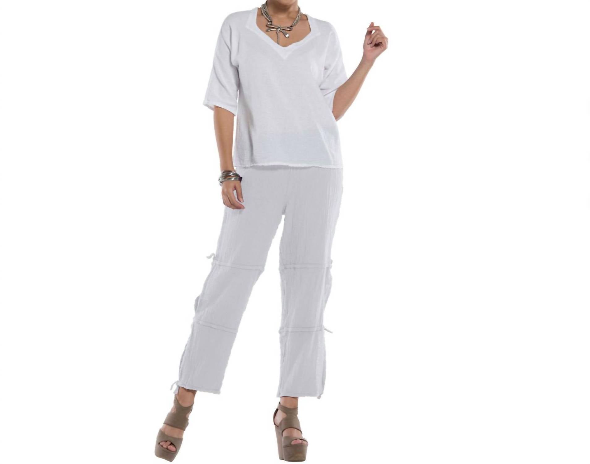Oh My Gauze! Kally Pant in snow - women's pants