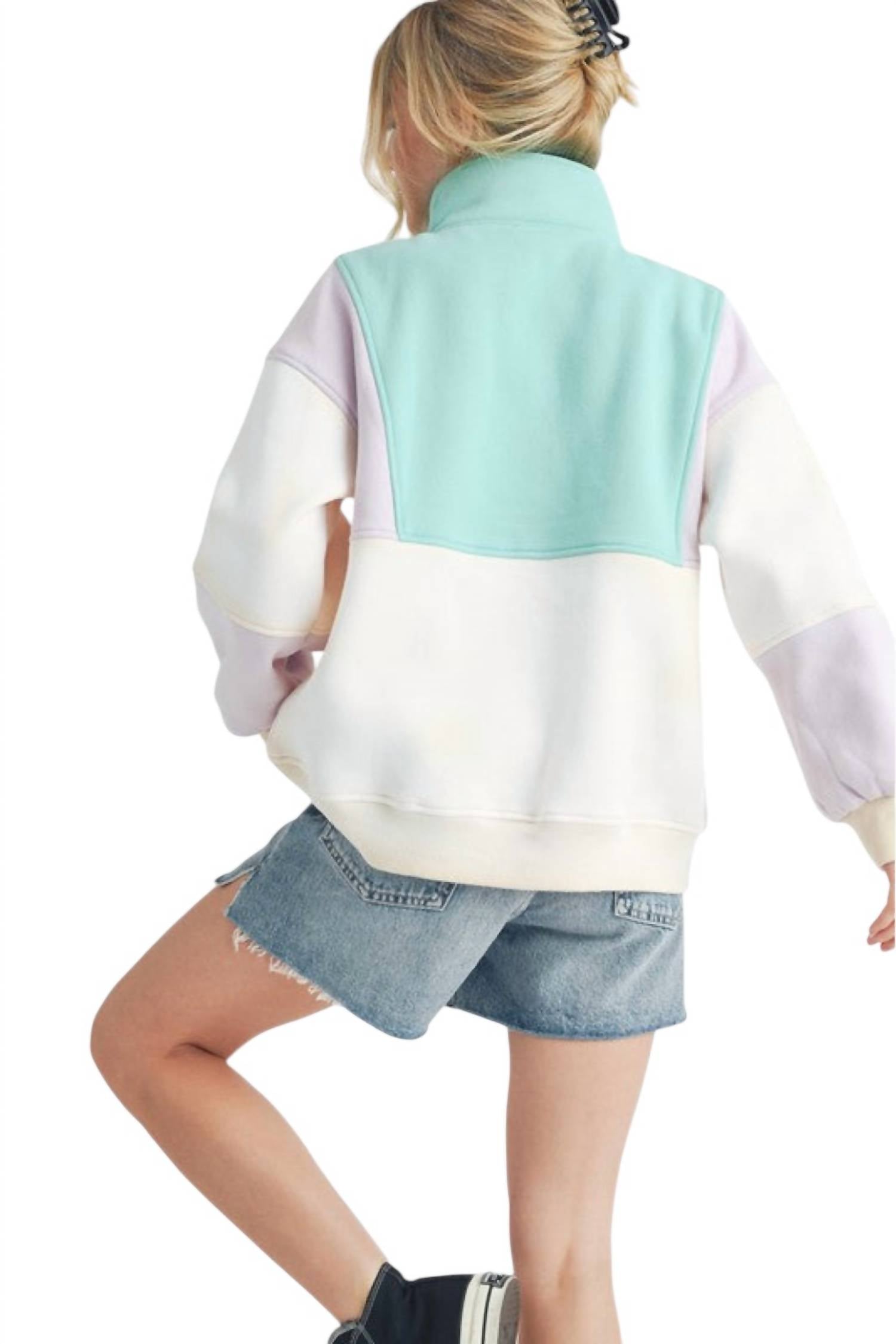 Aemi + Co - Glo Colorblock Pullover