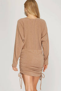 She + Sky - Long Dolman Sleeve Knit