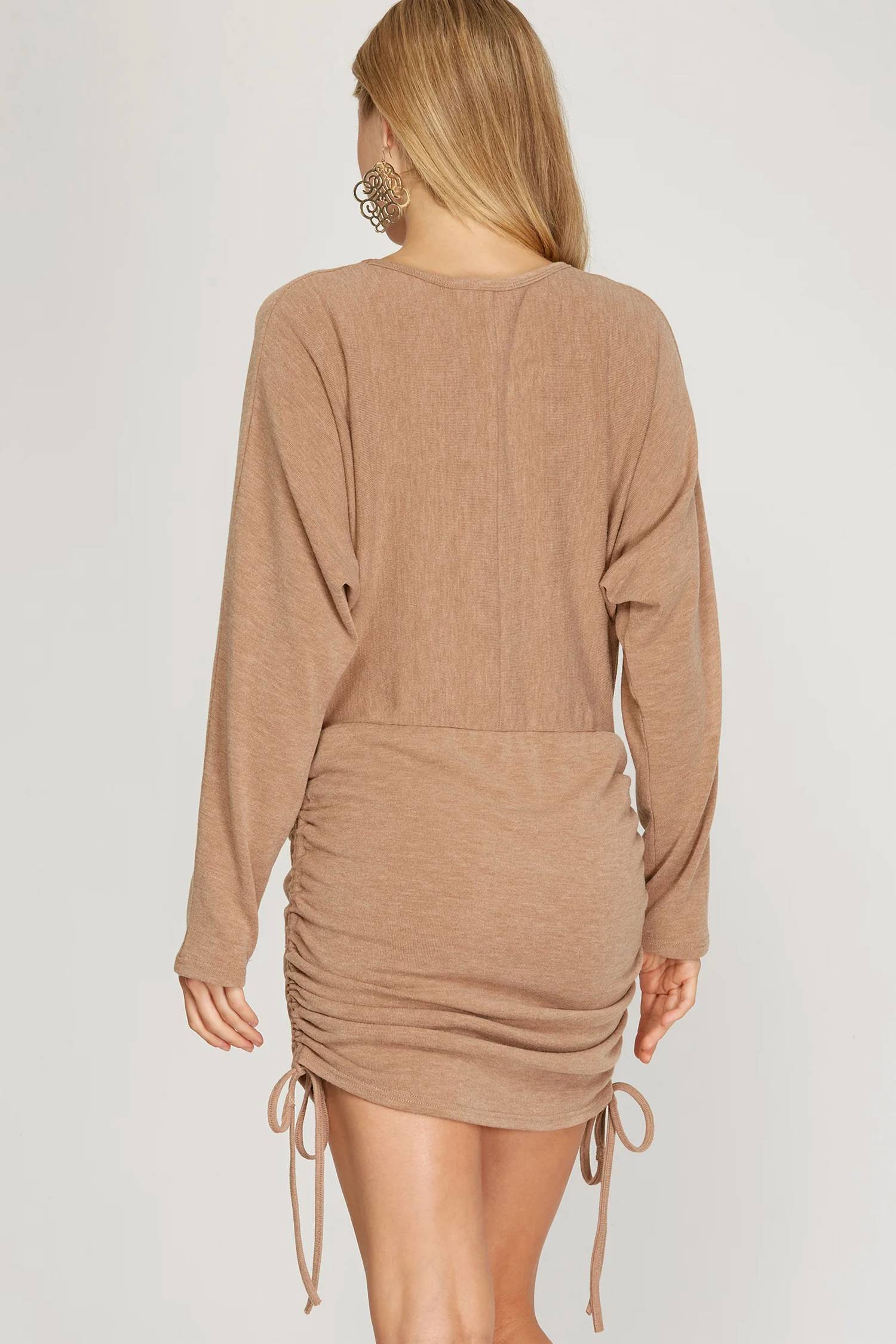 She + Sky - Long Dolman Sleeve Knit