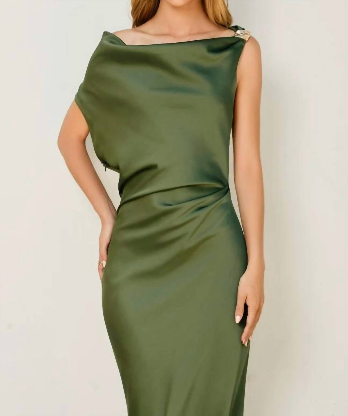 Dress Forum - Women's Tea Satin Midi Dress