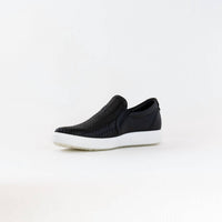 ECCO Women's Soft 7 Woven Slip On 2.0 Shoe in black - women's sneaker - view 4