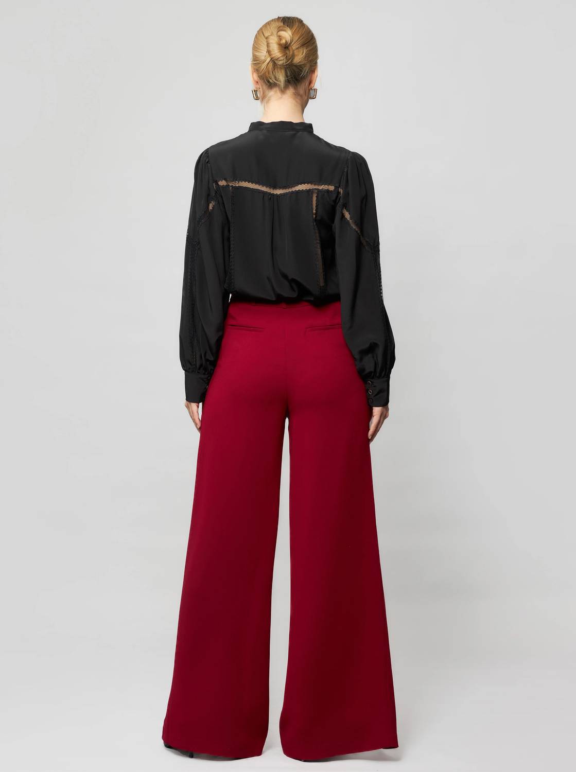 Solgo Atelier - Dina Wide Leg Crepe Pants
