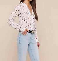 L'Agence - Holly Long Sleeve Blouse