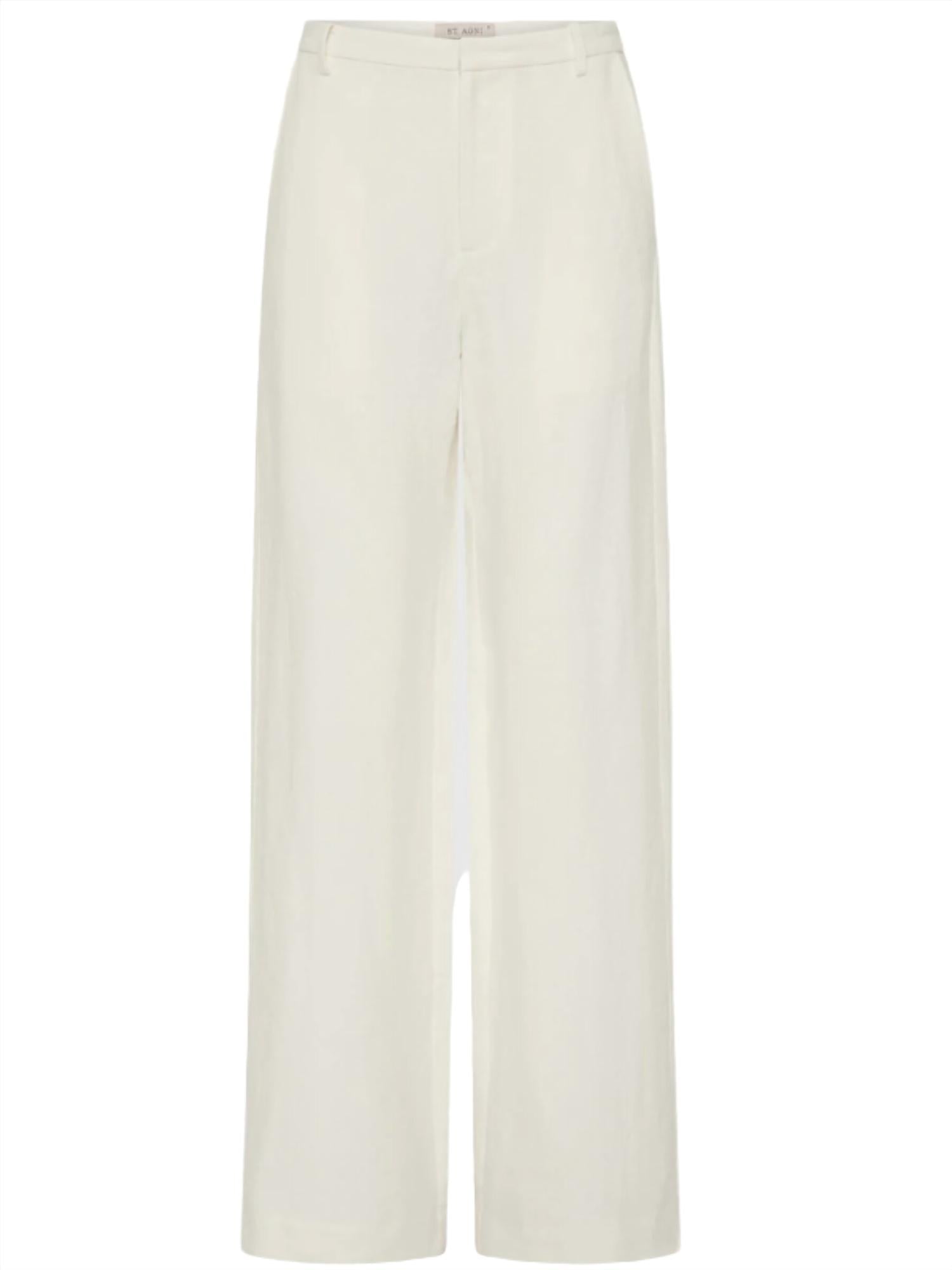 St. Agni Fine Band Carter Trouser in off white - women's pants - view 5
