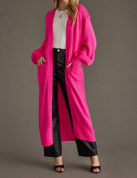Panache Apparel The Harper Duster Cardigan in pink - women's cardigan