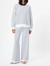 French Connection - Marley Knit Striped Wide Leg Pants