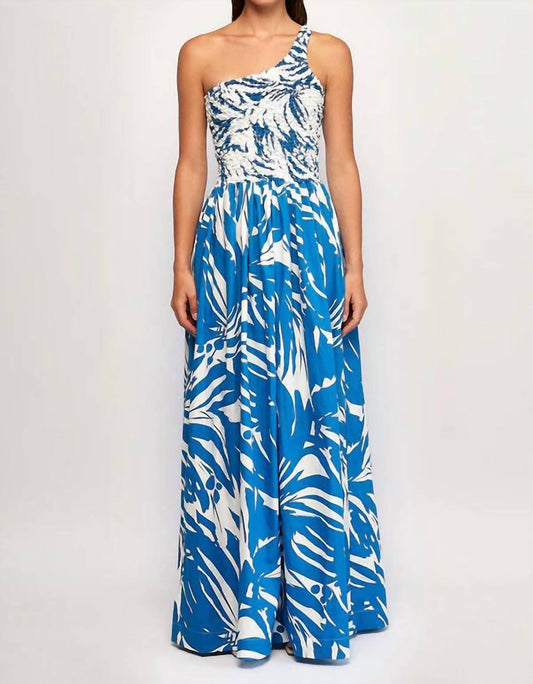 S/W/F - Mottled One Shoulder Maxi Dress